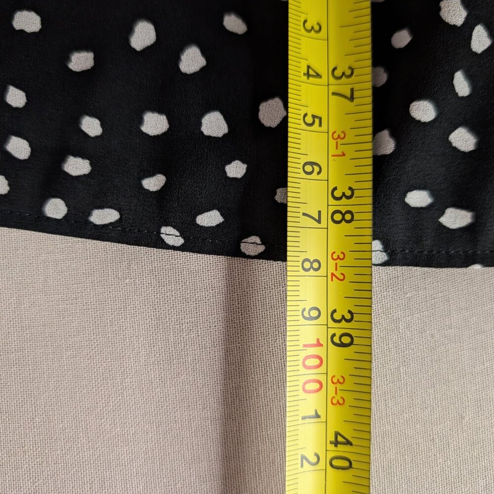 Ann Taylor Black Polka Dot Sleeveless A-Line Dress - Picture 11 of 11